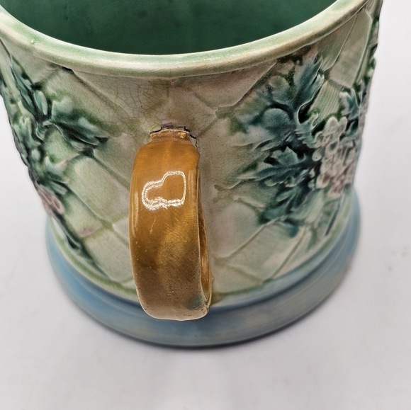 Antique 1800s Majolica Mug - Picture 7 of 9